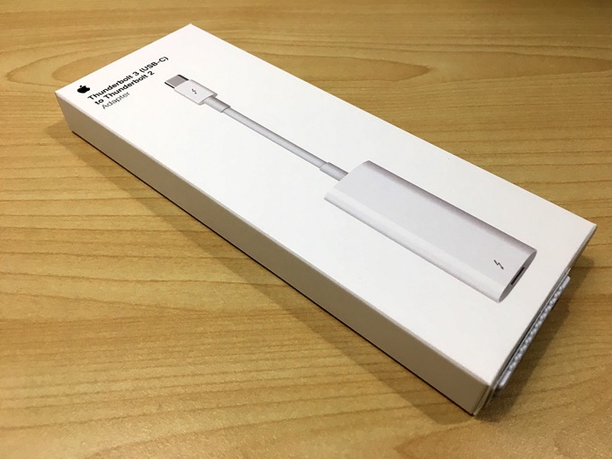 Apple純正変換ケーブル “USB-C – Thunderbolt 2アダプタ”は「外部 ...